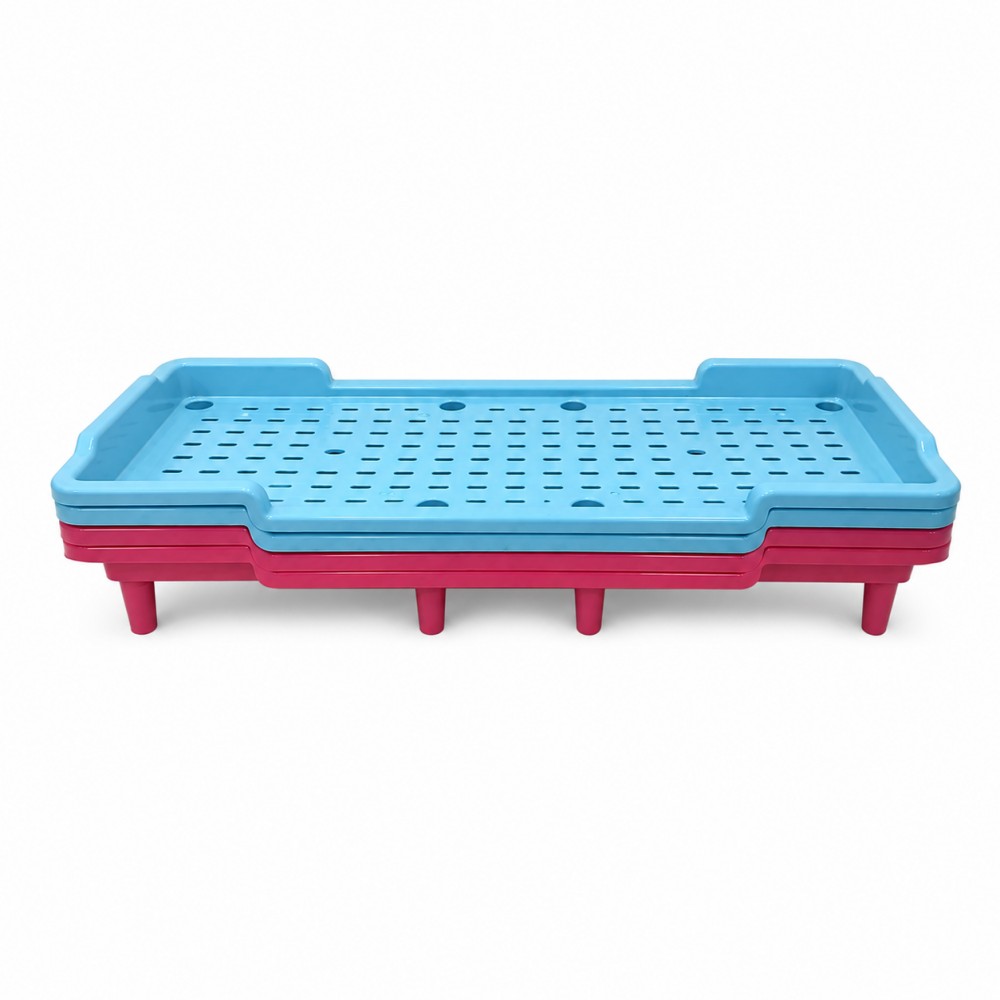 Baby Nursery Furniture Sets - 現代的な安全な幼児用省スペース積み重ね可能なプラスチック製ベッド、幼稚園、保育園、託児所の家具セット
