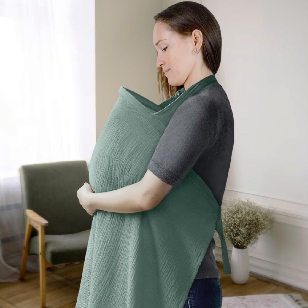 Nursing Cover Breastfeeding - 母親の外出授乳カバー赤ちゃんの授乳授乳カバー調節可能な通気性プライバシー授乳カバーアーチネックライン付き