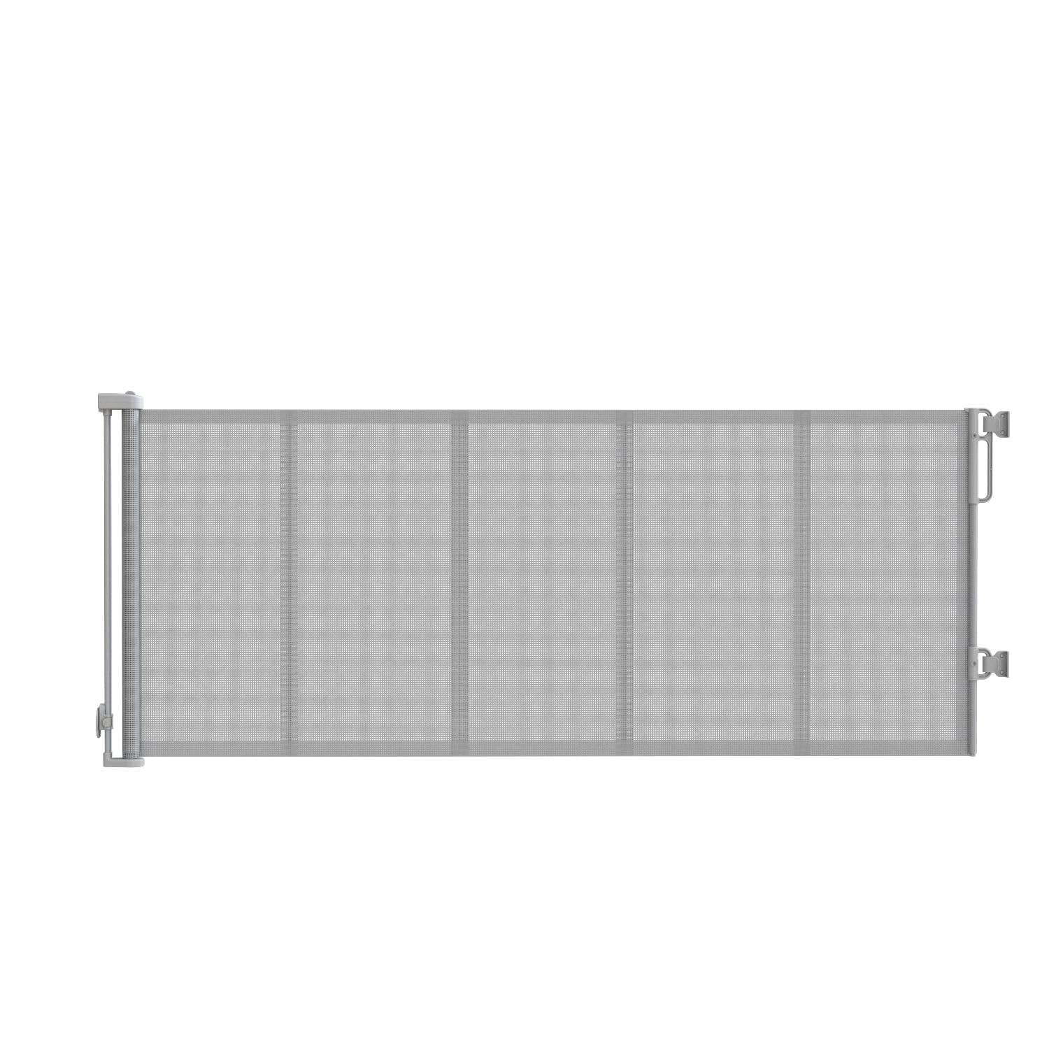 Baby Gate Extra Wide - 強化型120インチ超広幅伸縮式階段用ベビーゲート、ペット用メッシュ安全ゲート、10フィート伸縮式ドッグゲート