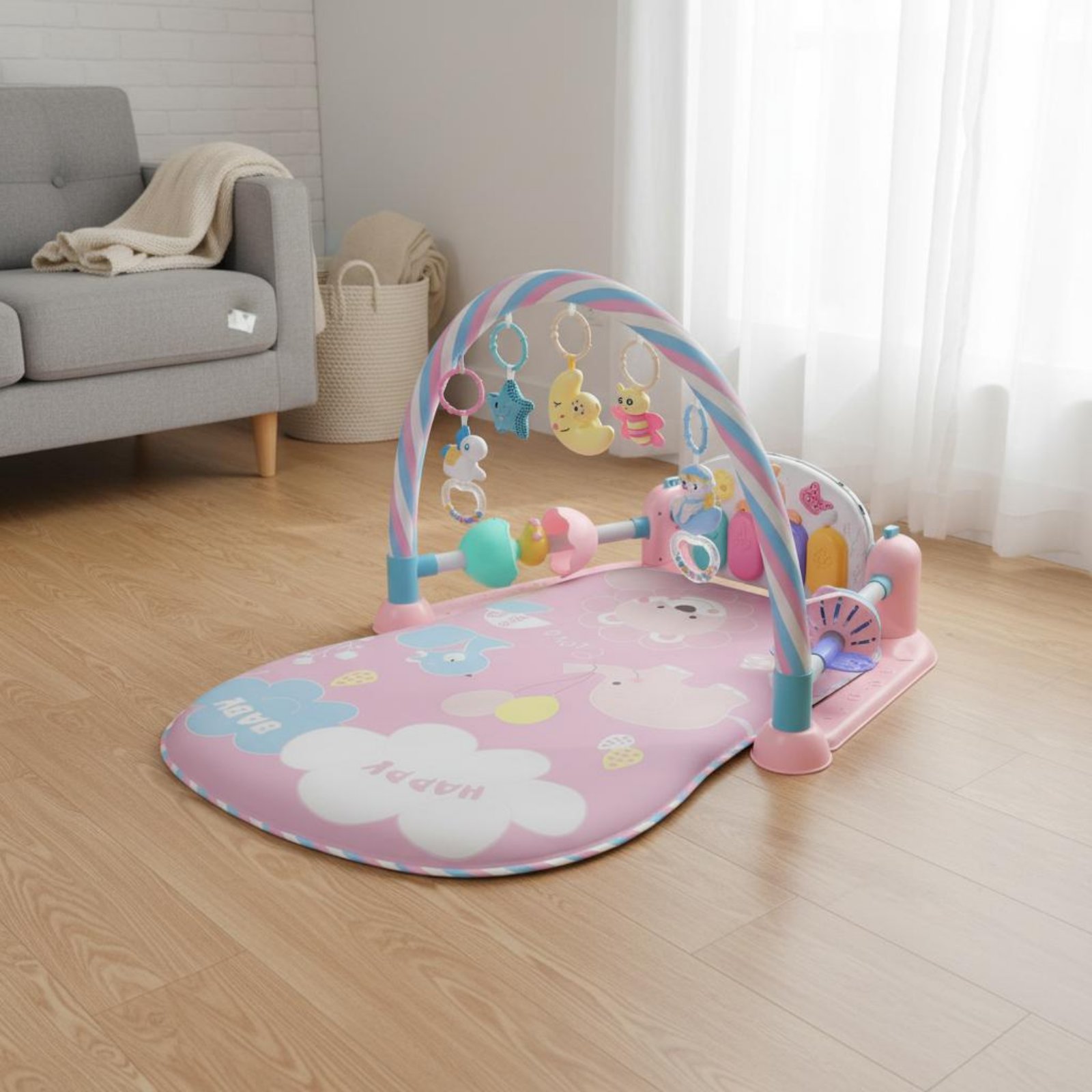 ベビーサークル ピアノ音楽機能付き ミュージカルベビーベッド - Baby Nursery Music のレビューと価格