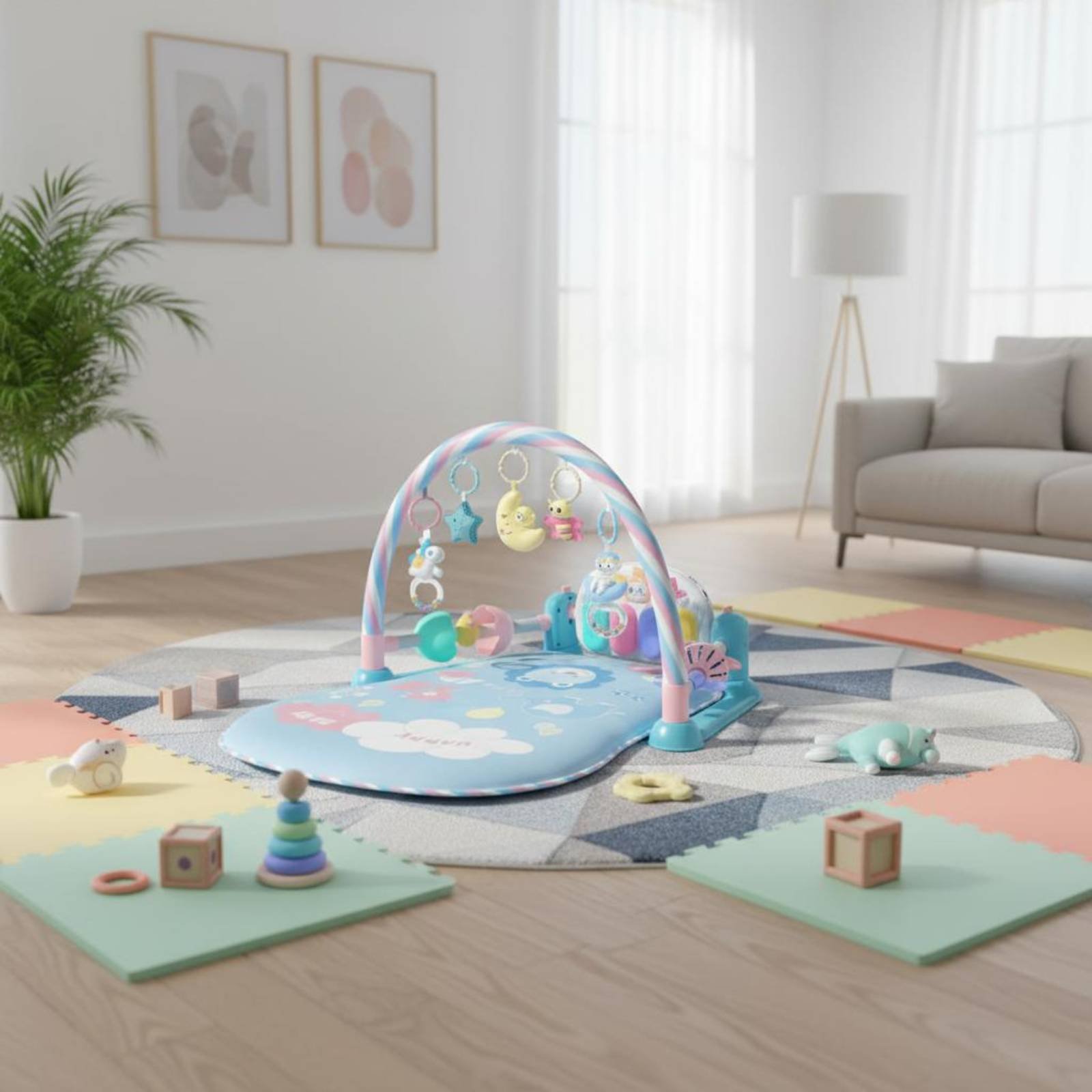 ベビーサークル ピアノ音楽機能付き ミュージカルベビーベッド - Baby Nursery Music のレビューと価格