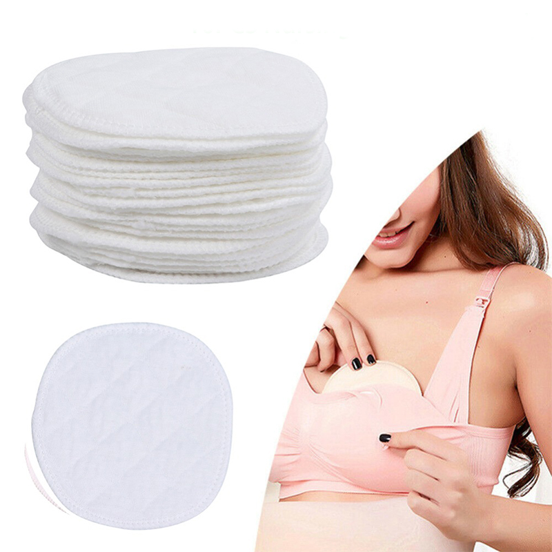 6枚入り3層コットン製再利用可能な授乳用胸パッド 防水性 洗 - Baby Nursery Hospital のレビューと価格