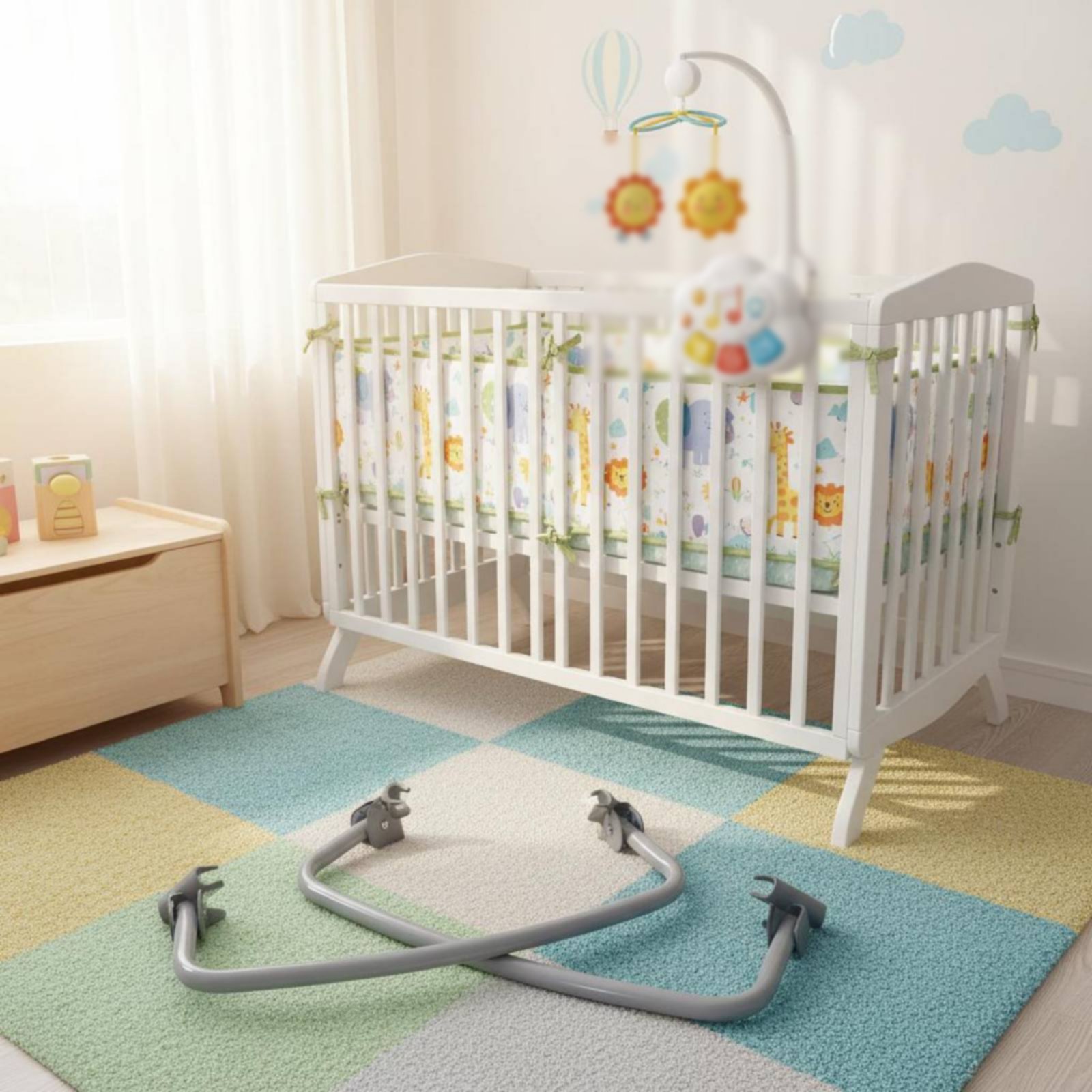 ミュージックモバイル多機能ベビーベッドキャノピー 赤ちゃん用 - Baby Nursery Music のレビューと価格