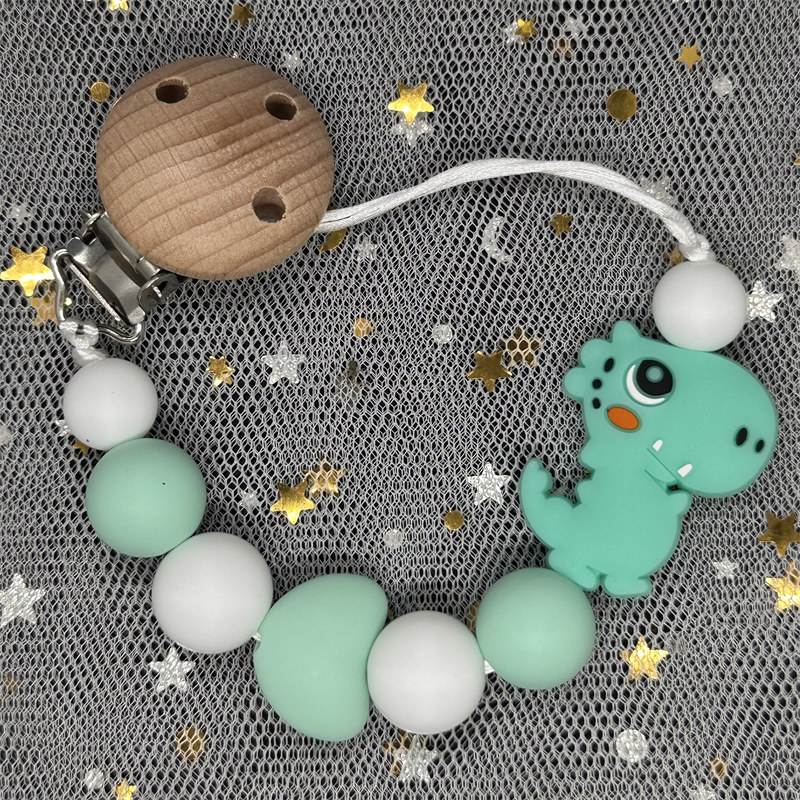 赤ちゃん用シリコンおしゃぶりクリップ,ブナ材ビーズ,歯が生え - Baby Nursery Hospital のレビューと価格