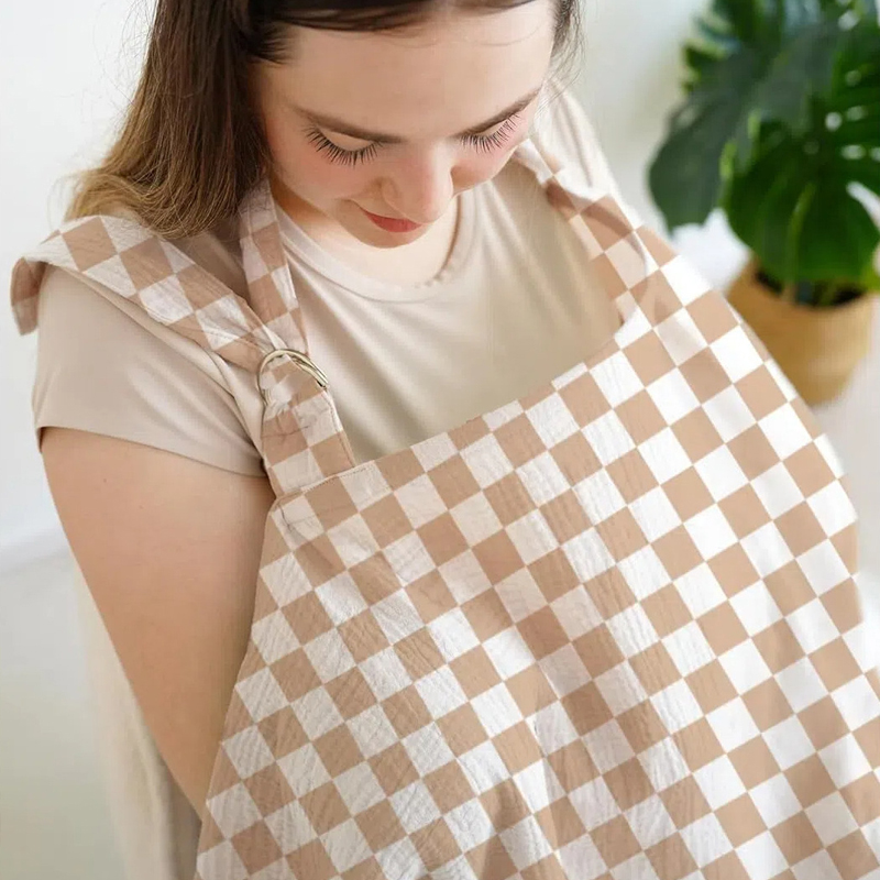 モスリン授乳カバー ポータブル 100% コットン授乳カバー - Nursing Cover Breastfeeding のレビューと価格