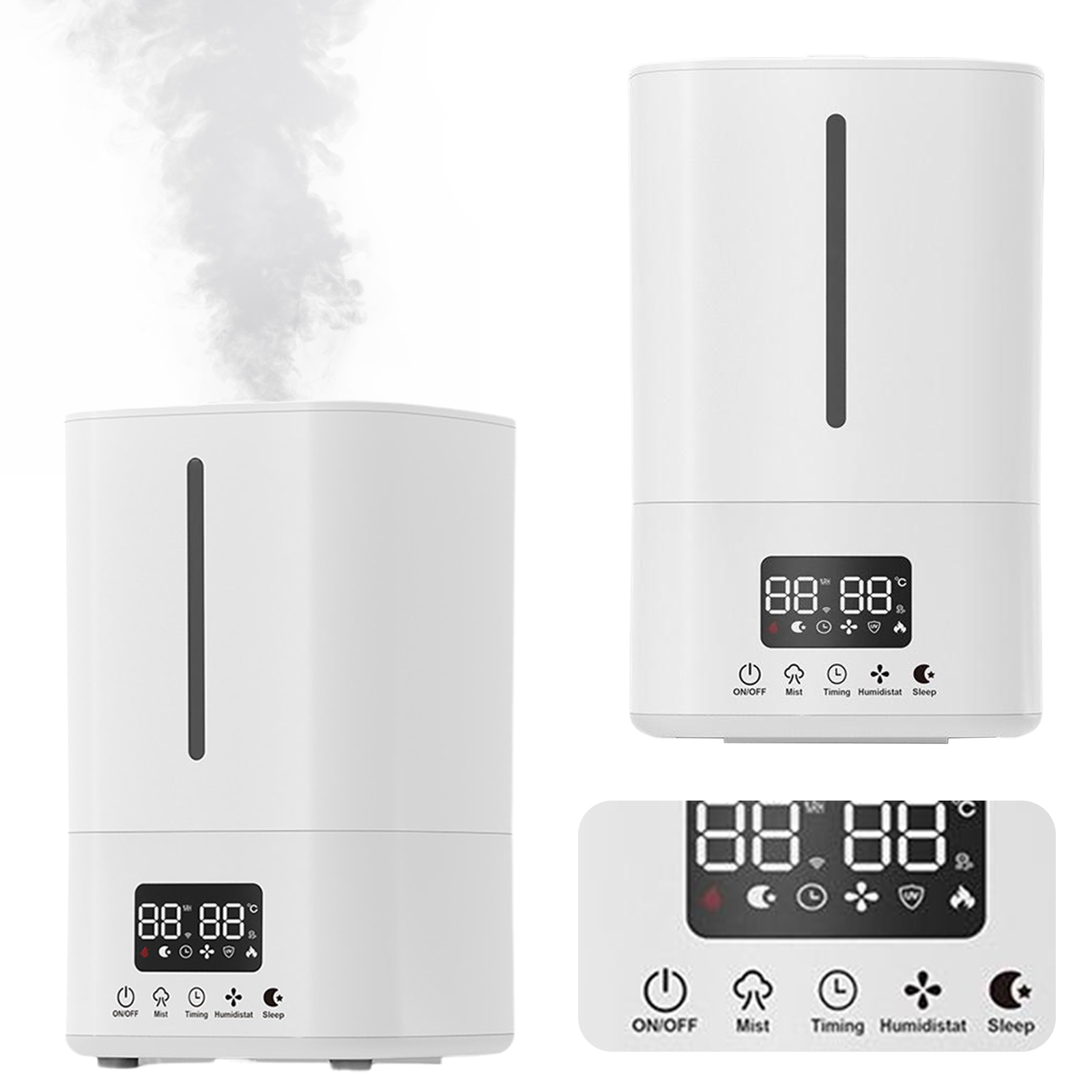 5L 空気清浄機能付き加湿器 クールミスト加湿器 静音加湿器 - Baby Nursery Humidifier のレビューと価格