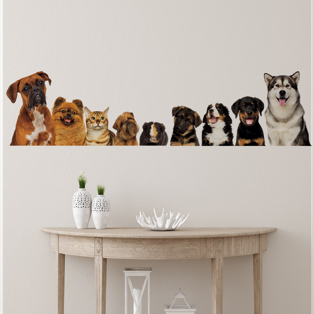 かわいい猫と犬のウォールステッカー,家の装飾,壁紙,楽しい, - Baby Nursery Wall Decals のレビューと価格