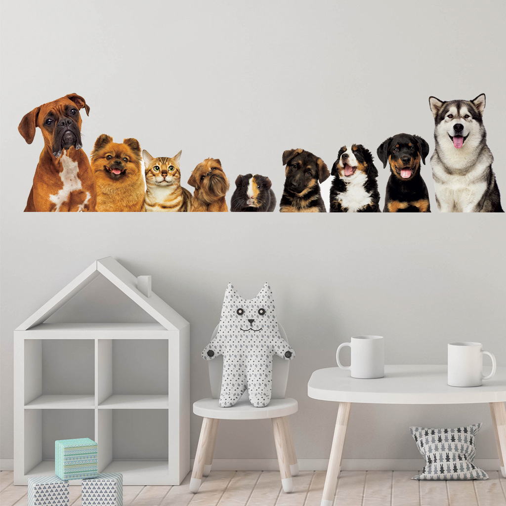 かわいい猫と犬のウォールステッカー,家の装飾,壁紙,楽しい, - Baby Nursery Wall Decals のレビューと価格
