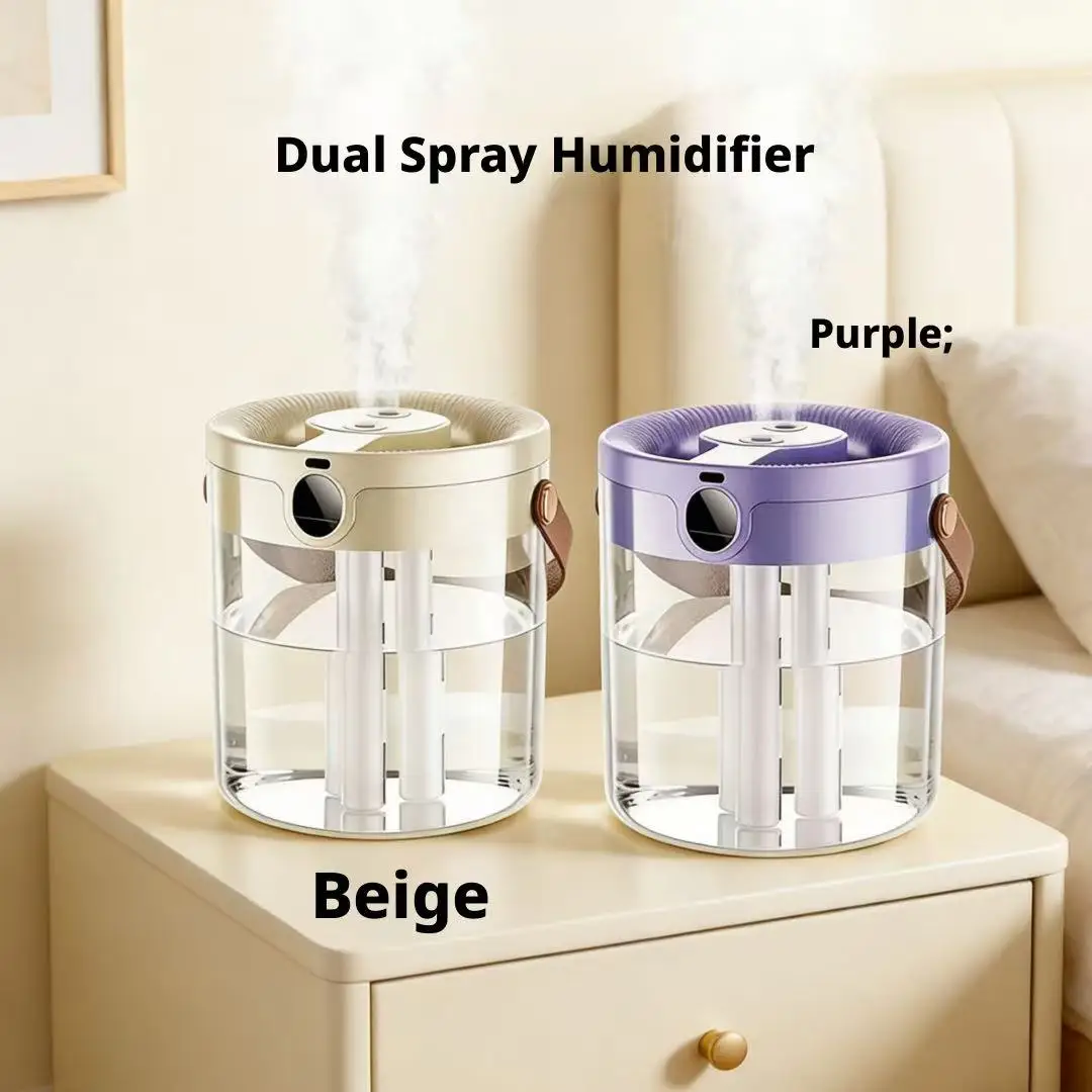 トリプルスプレー加湿器静かで大きなミスト量大容量寝室リビング - Baby Nursery Humidifier のレビューと価格