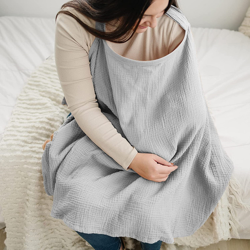 通気性のある授乳カバー赤ちゃん授乳綿モスリン授乳カバーエプロ - Nursing Cover Breastfeeding のレビューと価格