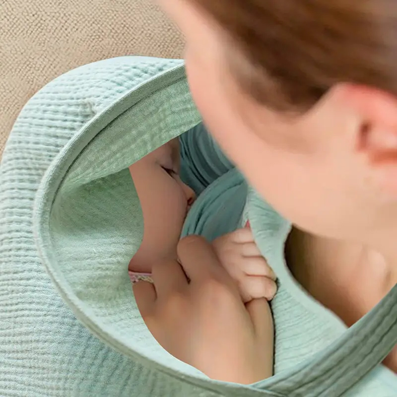 通気性のある授乳カバー赤ちゃん授乳綿モスリン授乳カバーエプロ - Nursing Cover Breastfeeding のレビューと価格