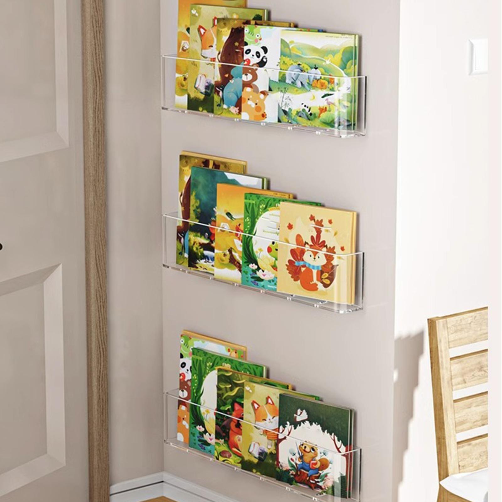 3x フローティング本棚教室子供本棚壁掛け吊り下げ収納棚寝室 - Baby Nursery Floating Shelves のレビューと価格
