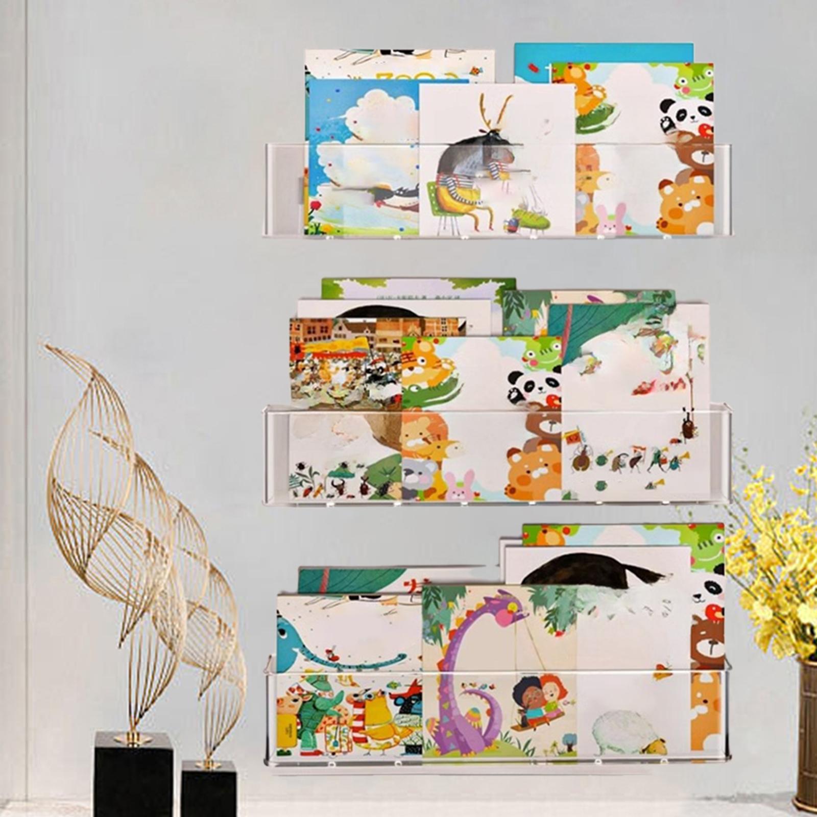 3x フローティング本棚教室子供本棚壁掛け吊り下げ収納棚寝室 - Baby Nursery Floating Shelves のレビューと価格