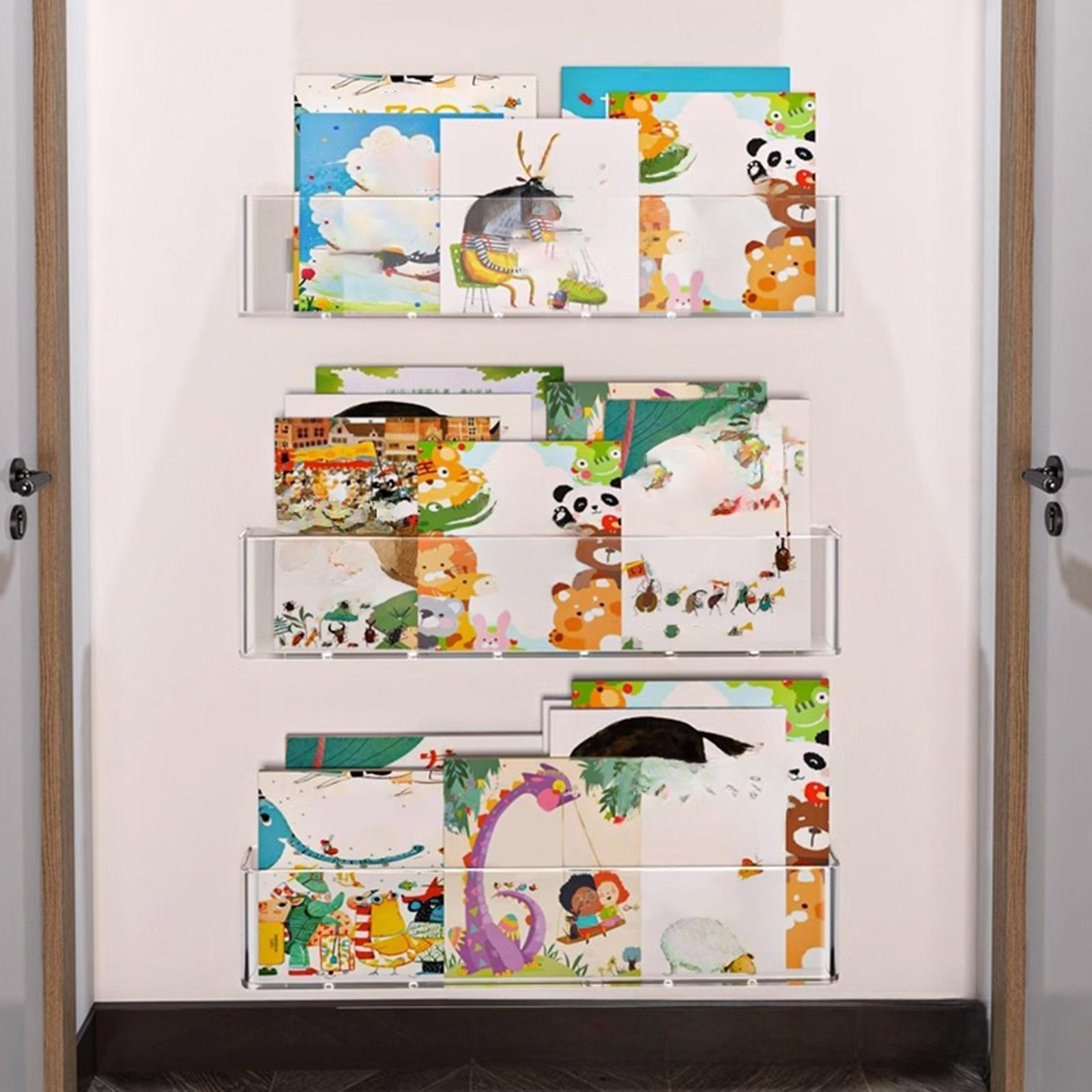 3x フローティング本棚教室子供本棚壁掛け吊り下げ収納棚寝室 - Baby Nursery Floating Shelves のレビューと価格