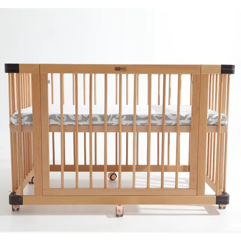 無垢のブナ材製ベビーベッド 多機能新生児用ベッド 安全な木製 - Baby Nursery Furniture Sets のレビューと価格