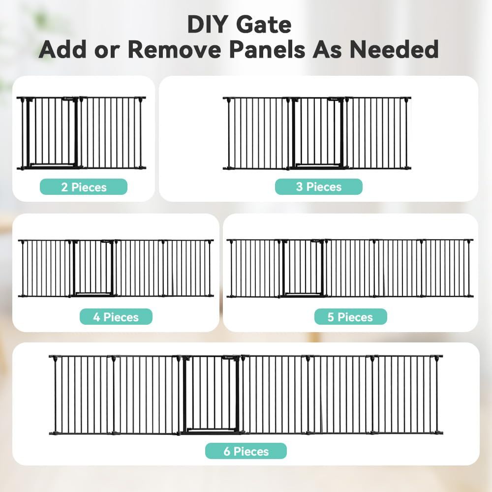 150インチの超ワイドベビーゲート（ドア付き）、犬用ゲート、 - Baby Gate Extra Wide のレビューと価格