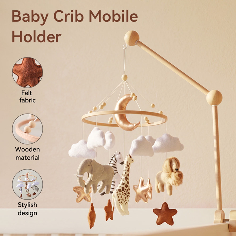 木製ベビーベッドベル、オルゴール付きベビーベッドモバイル、柔 - Baby Nursery Music のレビューと価格
