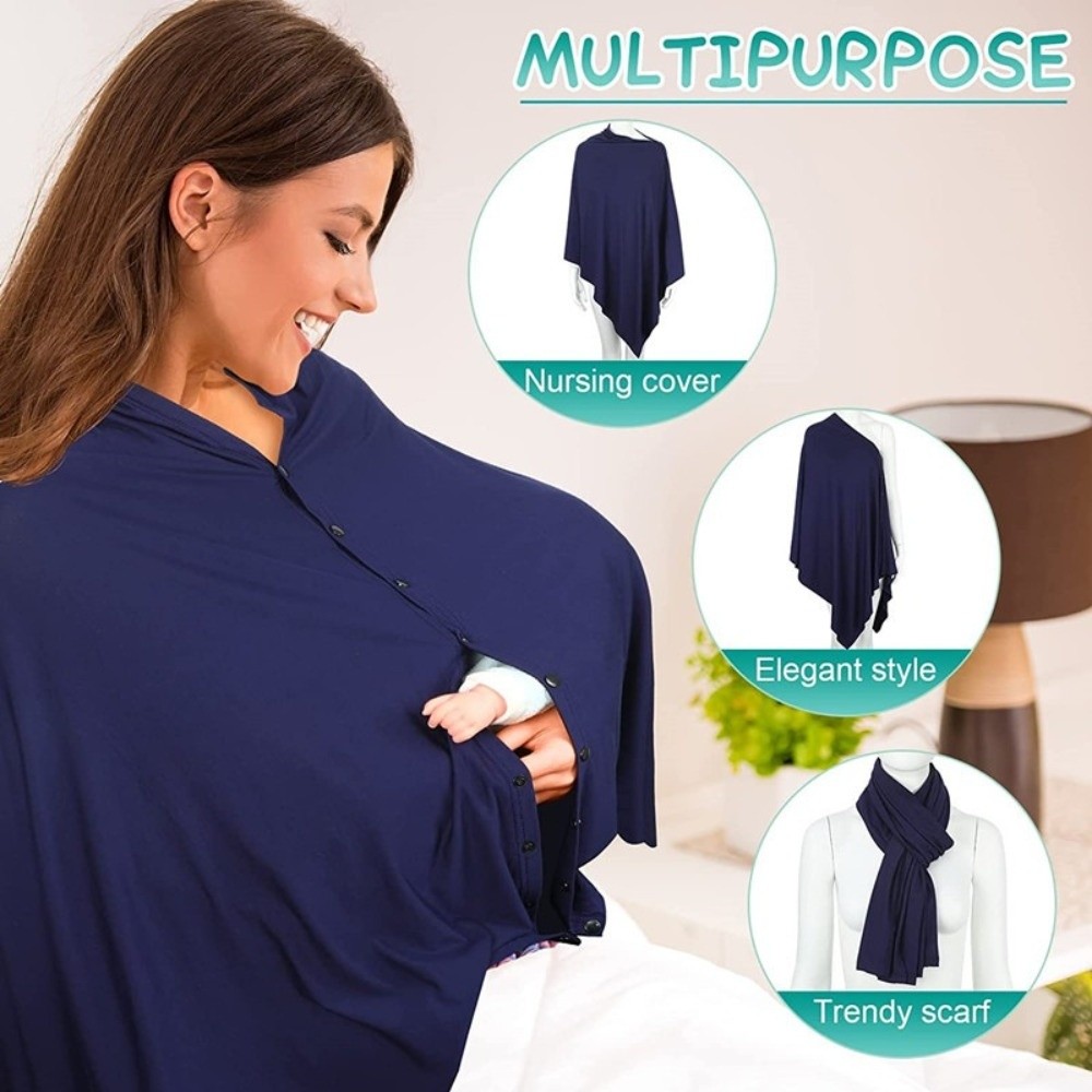 快適な授乳カバー ボタン付き露出防止授乳ブランケット ベビー - Nursing Cover Breastfeeding のレビューと価格