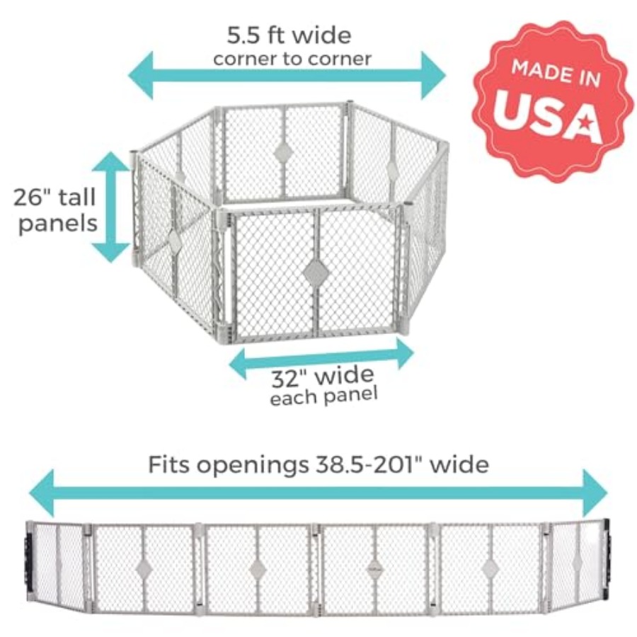 スーパーヤードデュオ エクストラワイド ベビーゲート＆プレイ - Baby Gate Extra Wide のレビューと価格
