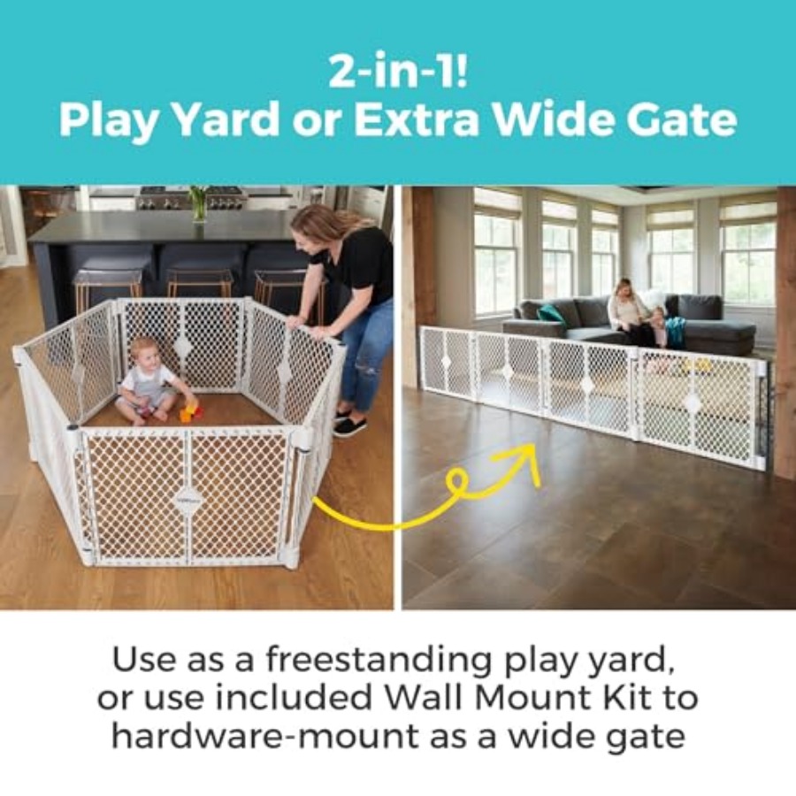スーパーヤードデュオ エクストラワイド ベビーゲート＆プレイ - Baby Gate Extra Wide のレビューと価格