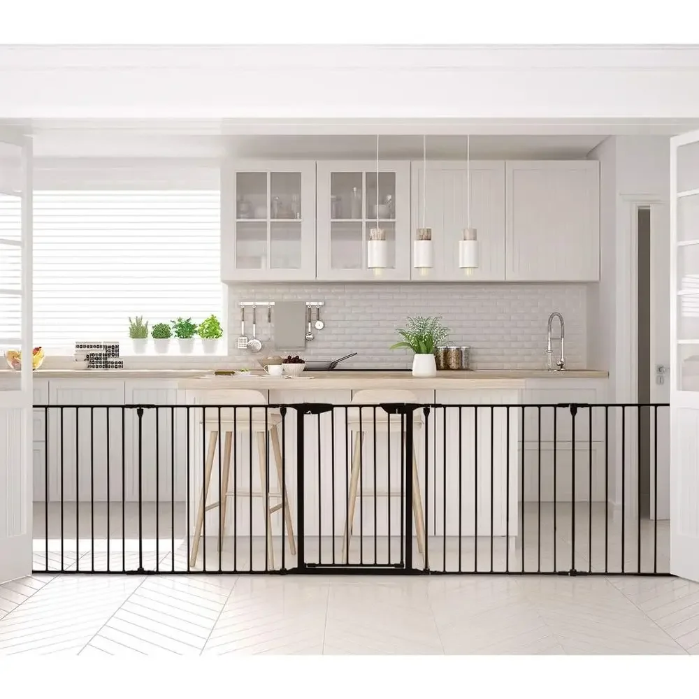 6パネル調整可能エクストラワイドベビー＆ペットゲート、複数形 - Baby Gate Extra Wide のレビューと価格