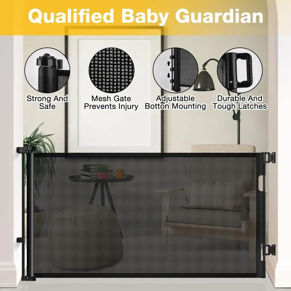 伸縮式エクストラワイド118インチベビーゲート（大きな開口部 - Baby Gate Extra Wide のレビューと価格