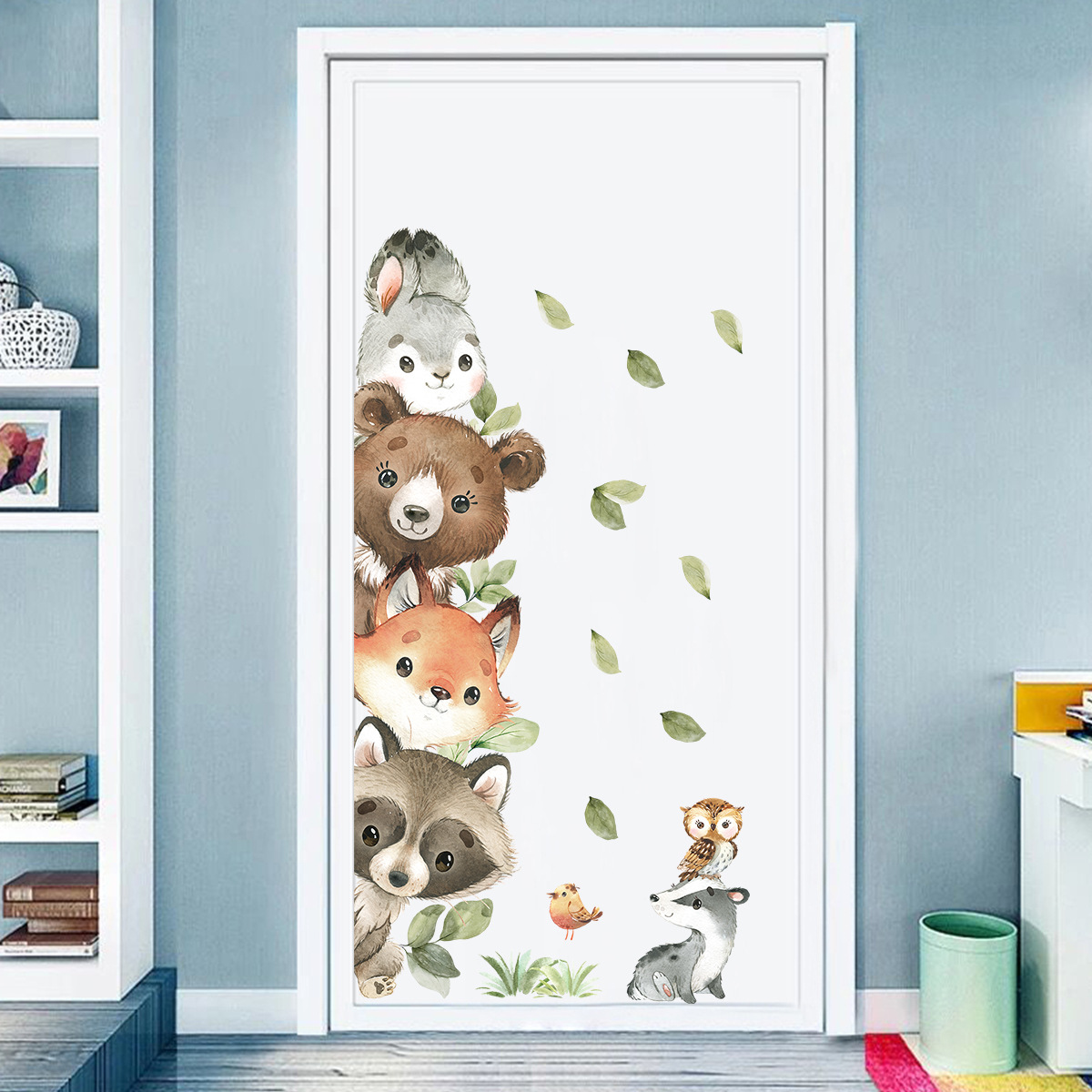 森の動物テーマ クマ 鹿 ウサギ 子供用ウォールステッカー  - Baby Nursery Forest Theme のレビューと価格