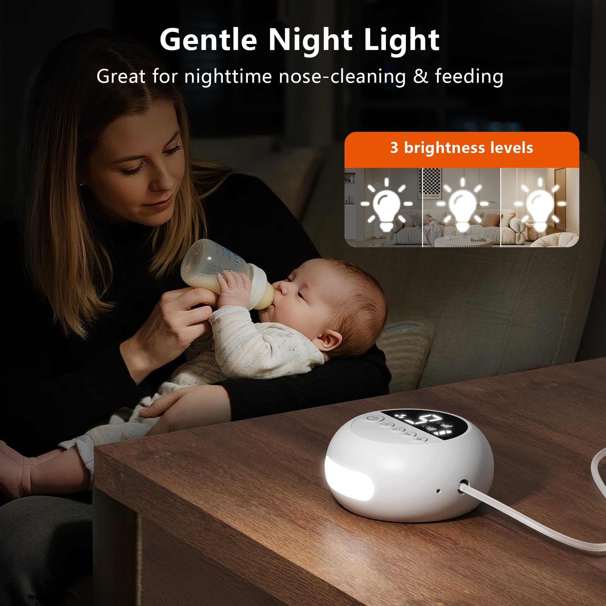 赤ちゃん用鼻吸い器、病院グレードの鼻水吸引器、9段階の吸引力 - Baby Nursery Rhymes のレビューと価格
