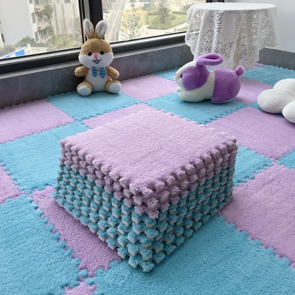 20枚セット ソフトプラッシュパズルフロアマット 連結式フォ - Baby Nursery Music のレビューと価格