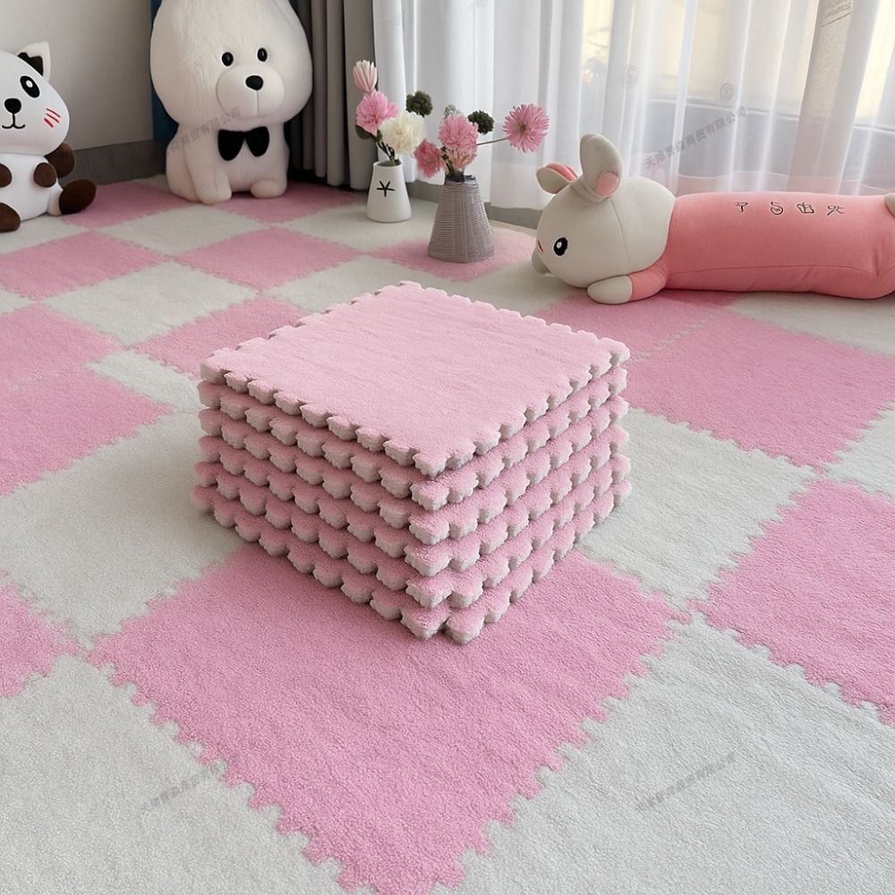 20枚セット ソフトプラッシュパズルフロアマット 連結式フォ - Baby Nursery Music のレビューと価格