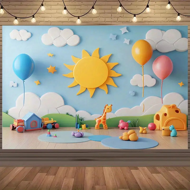 大きな漫画風キッズナーサリールーム用ウォールデカール壁画、サ - Baby Nursery Decor Boy のレビューと価格