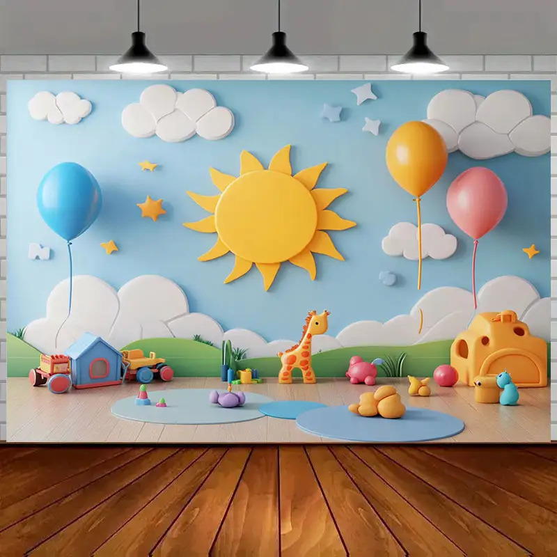 大きな漫画風キッズナーサリールーム用ウォールデカール壁画、サ - Baby Nursery Decor Boy のレビューと価格