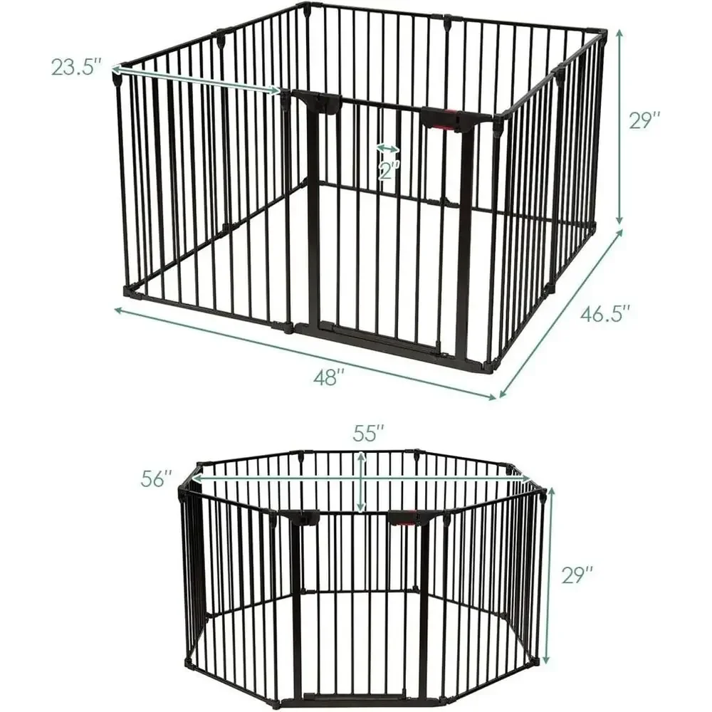 8パネル調節可能なエクストラワイドベビー＆ペットゲート、複数 - Baby Gate Extra Wide のレビューと価格