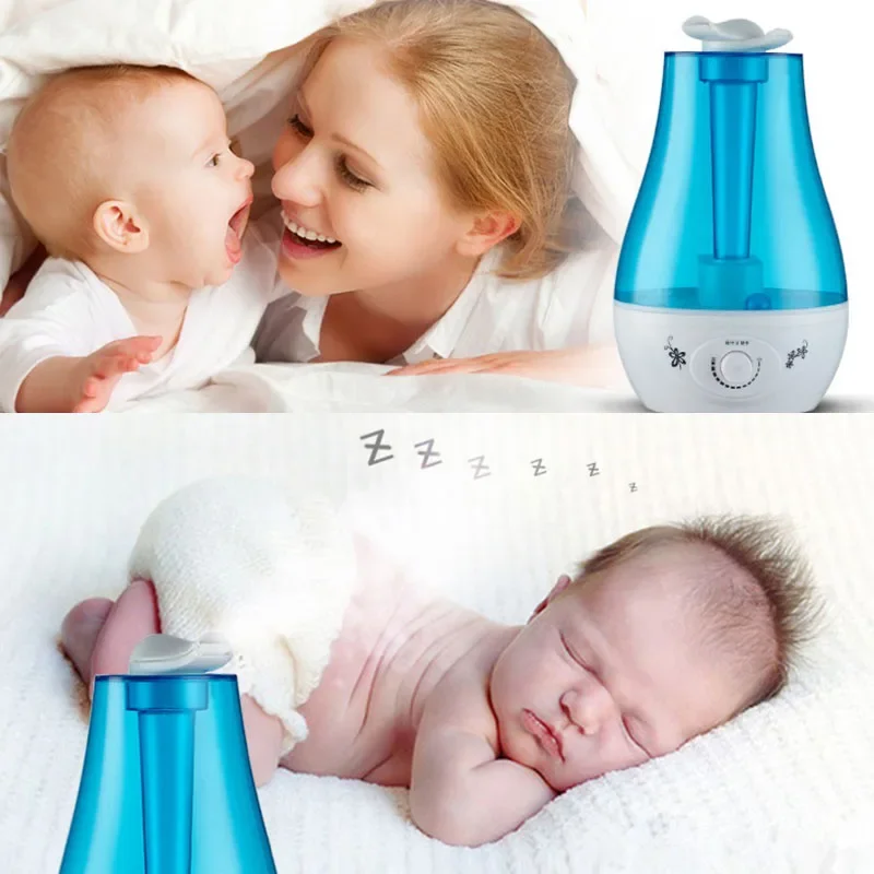 3000 ミリリットル超音波空気加湿器ダブル噴霧器ホームオフ - Baby Nursery Humidifier のレビューと価格
