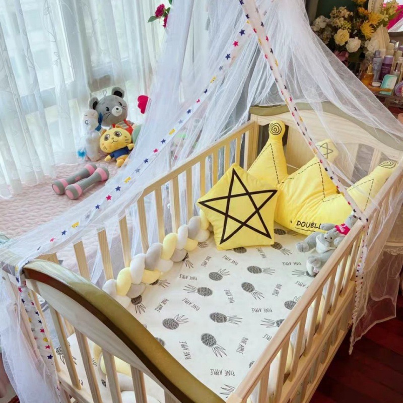 1.5 メートルベビーバンパーベッド編組ノット枕クッションバ - Baby Nursery Rhymes のレビューと価格