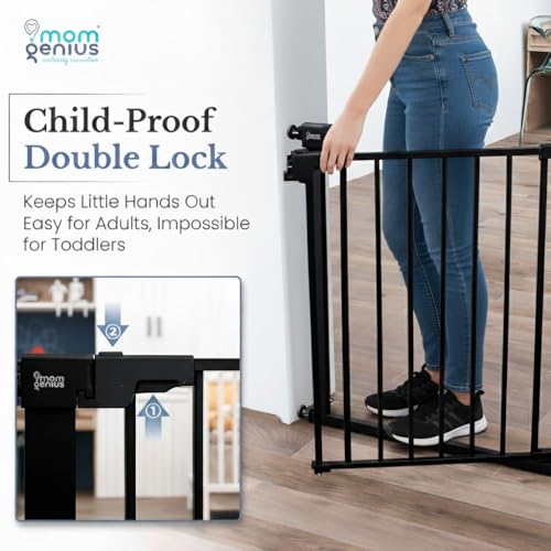 階段用圧力式ベビーゲート、幅29～48.8インチ調整可能、自 - Baby Gate Extra Wide のレビューと価格