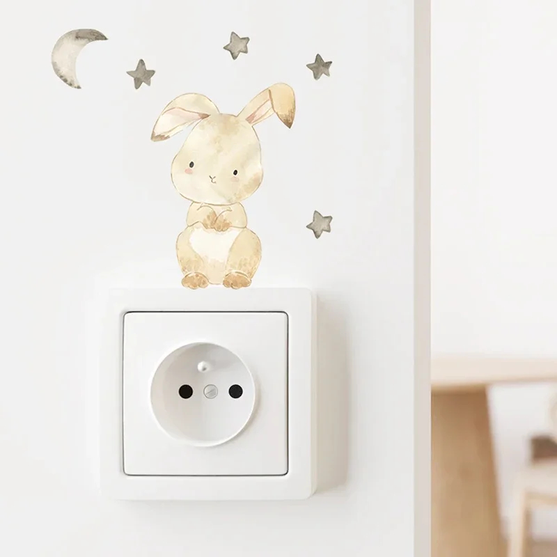 1/2/4/6 セット漫画動物ウォールステッカー子供部屋用ベ - Baby Nursery Wall Decals のレビューと価格