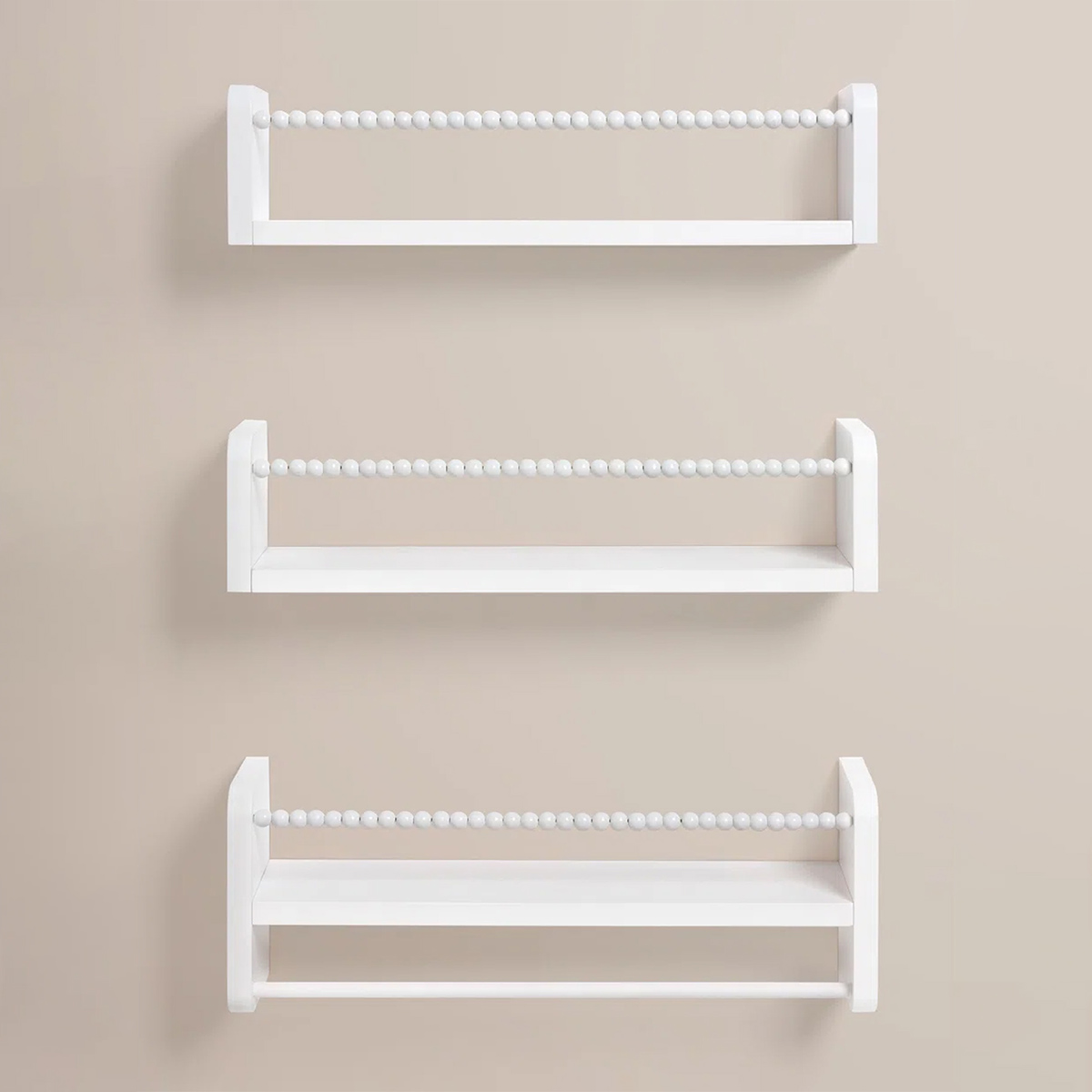 壁掛け式フローティングナーサリーブックシェルフ、子供部屋寝室 - Baby Nursery Floating Shelves のレビューと価格
