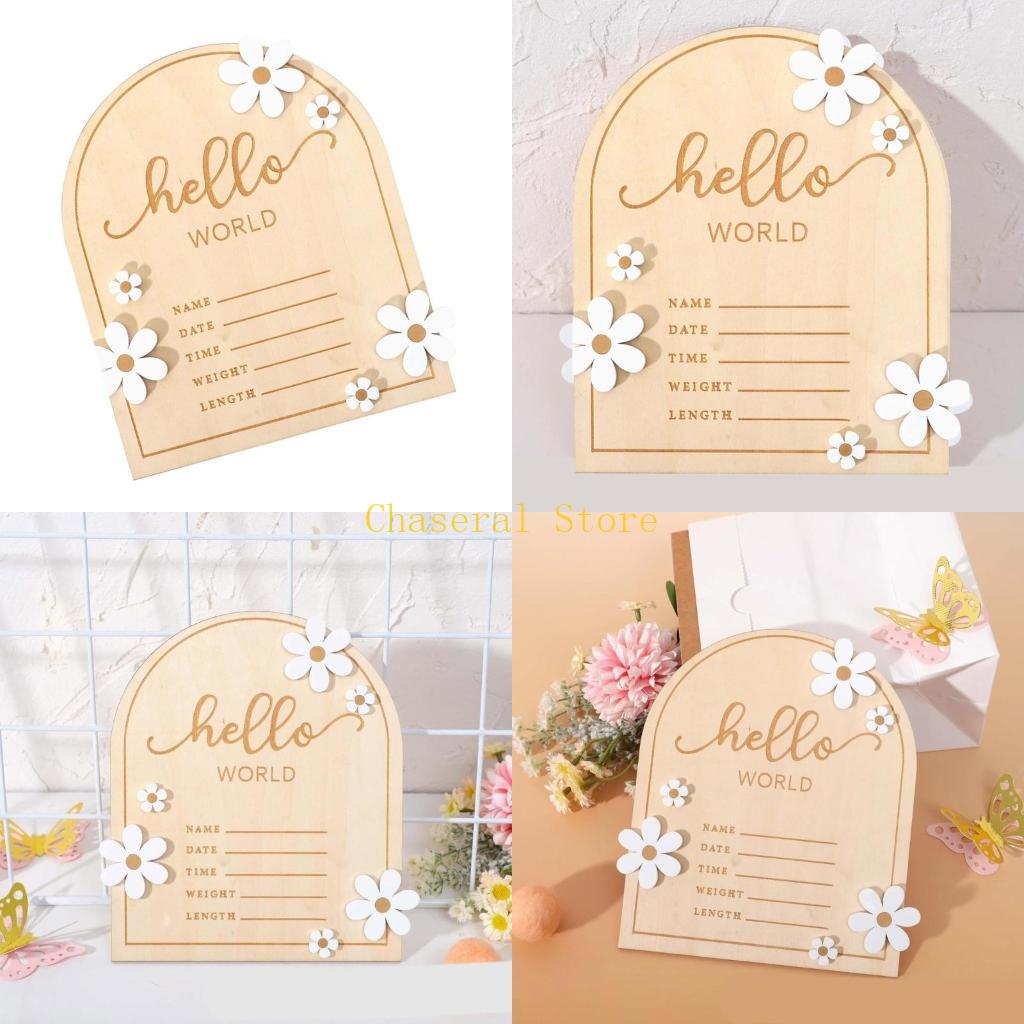 E7CE ハローサイン 木製ネームプレート 新生児 出産お知 - Baby Nursery Name Sign のレビューと価格
