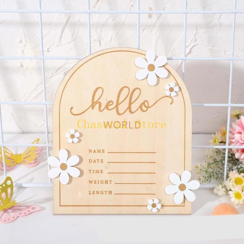 E7CE ハローサイン 木製ネームプレート 新生児 出産お知 - Baby Nursery Name Sign のレビューと価格