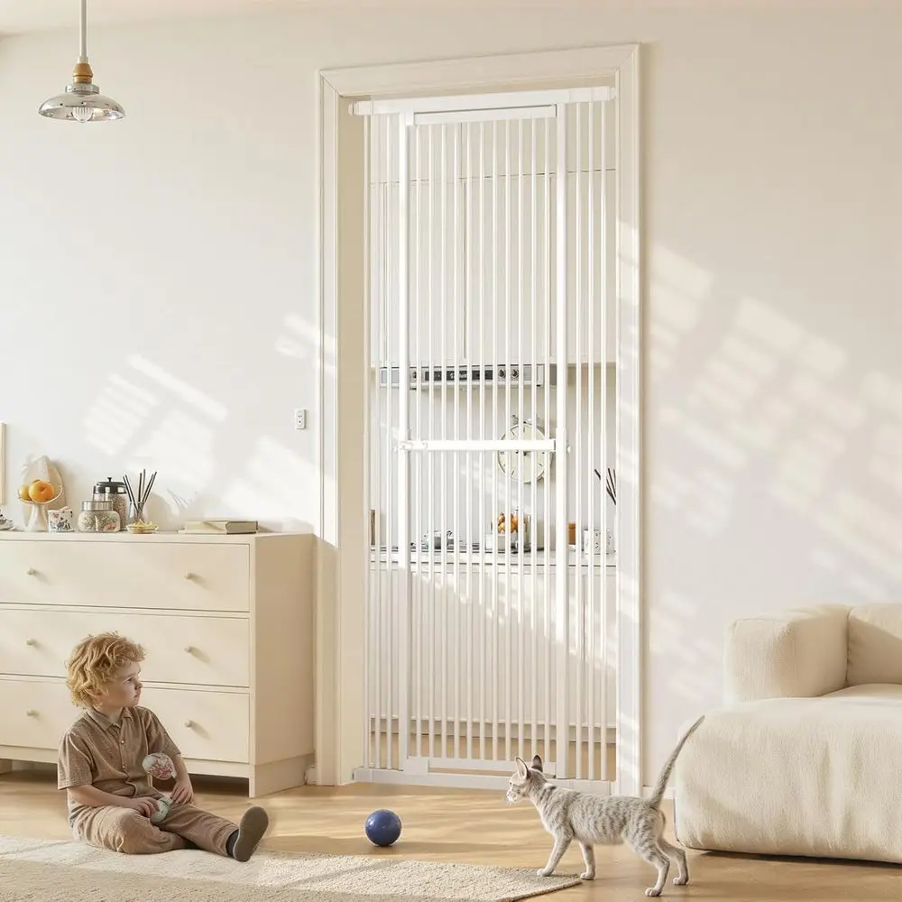 エクストラトール51-87インチ調節可能キャットゲート、27 - Baby Gate Extra Wide のレビューと価格