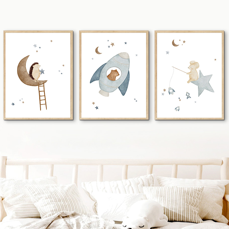 動物の壁画,子供部屋の装飾 - Baby Nursery Animal Pictures のレビューと価格
